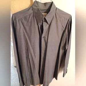 Ermenegildo Zegna Beautiful Dress Shirt 100% Cotton Snap Collar Stays 16" Neck